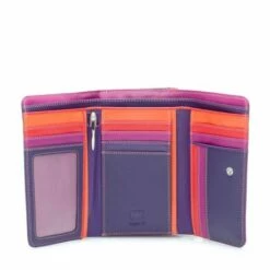 Mywalit Medium Tri-Fold Wallet Outer Zip Portemonnee Sangria Multi -NL Rugzak Verkoopwinkel open zoom 75 3