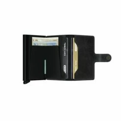 Secrid Mini Wallet Portemonnee Vintage Black -NL Rugzak Verkoopwinkel open m vintage black