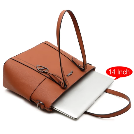 Pulcher New York Schoudertas 14" Cognac 7 Pulcher New York Schoudertas 14" Cognac - Afbeelding 5