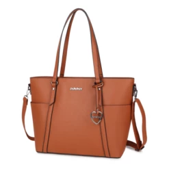 Pulcher London Schoudertas 14" Cognac -NL Rugzak Verkoopwinkel p 331 kleur cognac zijkant