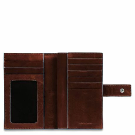 Piquadro Blue Square Women Wallet Mahogany 4 Piquadro Blue Square Women Wallet Mahogany - Afbeelding 2