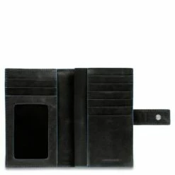 Piquadro Blue Square Women Wallet Black 7 Piquadro Blue Square Women Wallet Black -NL Rugzak Verkoopwinkel pd1353b2r n 1