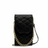 MOSZ Telefoontasje Quilted Black Light Gold -NL Rugzak Verkoopwinkel phone bag black