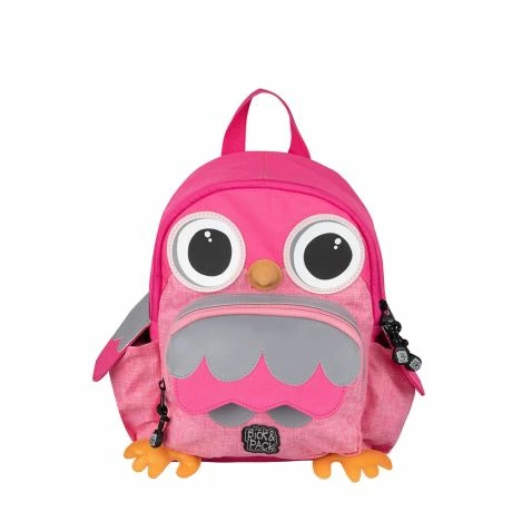 Pick & Pack Rugzak S Owl Shape Pink Melange 3 Pick & Pack Rugzak S Owl Shape Pink Melange