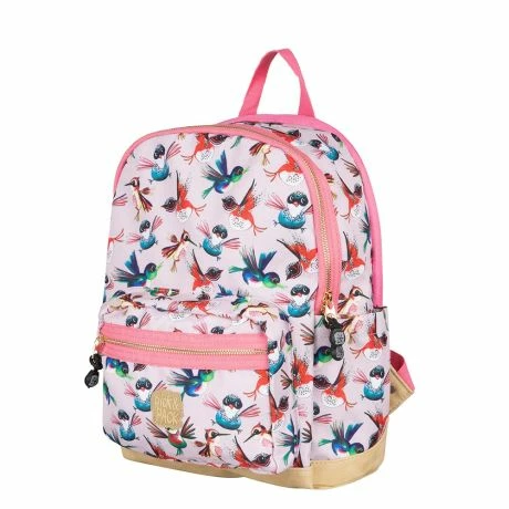 Pick & Pack Rugzak M Birds Soft Pink 4 Pick & Pack Rugzak M Birds Soft Pink - Afbeelding 2