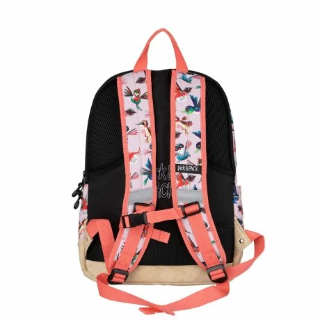 Pick & Pack Rugzak L Birds Soft Pink 5 Pick & Pack Rugzak L Birds Soft Pink - Afbeelding 3