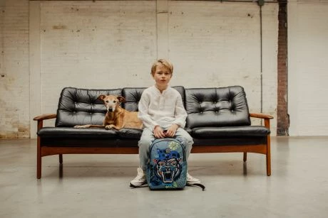 Pick & Pack Rugzak L Dangerous Cat Jeans Blue 3 Pick & Pack Rugzak L Dangerous Cat Jeans Blue