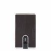 Piquadro Black Square Creditcard Case With Sliding System Dark Brown -NL Rugzak Verkoopwinkel pp4825b3r tm 1