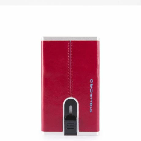 Piquadro Blue Square Compact Wallet For Banknotes And Creditcards Red 3 Piquadro Blue Square Compact Wallet For Banknotes And Creditcards Red