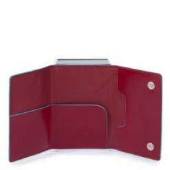 Piquadro Blue Square Compact Wallet For Banknotes And Creditcards Red 6 Piquadro Blue Square Compact Wallet For Banknotes And Creditcards Red -NL Rugzak Verkoopwinkel pp4891b2r r dett1