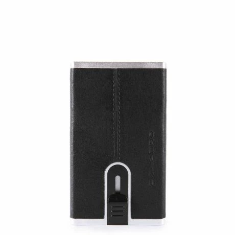 Piquadro Black Square Compact Wallet For Banknotes And Creditcards Black 3 Piquadro Black Square Compact Wallet For Banknotes And Creditcards Black