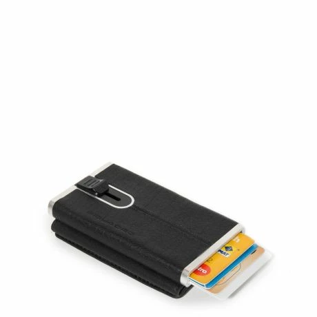 Piquadro Black Square Compact Wallet For Banknotes And Creditcards Black 5 Piquadro Black Square Compact Wallet For Banknotes And Creditcards Black - Afbeelding 3