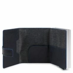 Piquadro Blue Square Double Credit Card Case With Sliding System Night Blue 6 Piquadro Blue Square Double Credit Card Case With Sliding System Night Blue -NL Rugzak Verkoopwinkel pp5472b2sr blu dett1