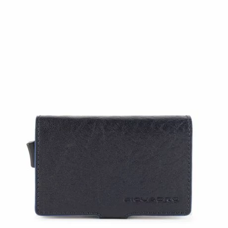 Piquadro Blue Square Double Credit Card Case With Sliding System Night Blue 5 Piquadro Blue Square Double Credit Card Case With Sliding System Night Blue - Afbeelding 3
