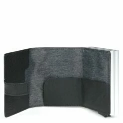 Piquadro Black Square Double Creditcard Case With Sliding System Black 7 Piquadro Black Square Double Creditcard Case With Sliding System Black -NL Rugzak Verkoopwinkel pp5472b3r n dett1