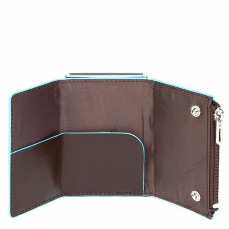 Piquadro Blue Square Compact Wallet Mahogany 5 Piquadro Blue Square Compact Wallet Mahogany - Afbeelding 3
