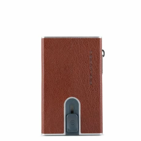 Piquadro Blue Square Compact Wallet Tobacco Leather 3 Piquadro Blue Square Compact Wallet Tobacco Leather