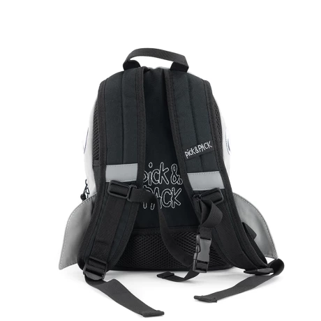 Pick & Pack Rugzak S Shark Shape Grey 5 Pick & Pack Rugzak S Shark Shape Grey - Afbeelding 3