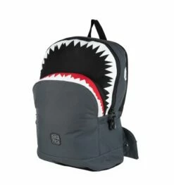 Pick & Pack Rugzak M Shark Shape Anthracite -NL Rugzak Verkoopwinkel pp967 82 frontside