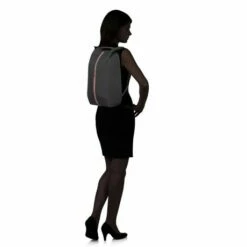 Samsonite Securipak Laptop Backpack S 14.1" Black Steel -NL Rugzak Verkoopwinkel prod col 130109 t061 with silhouette