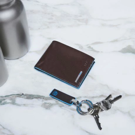 Piquadro Blue Square Men's Wallet With Coin Pocket Black 5 Piquadro Blue Square Men's Wallet With Coin Pocket Black - Afbeelding 3