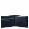 Piquadro Blue Square Men's Wallet With Coin Case Night Blue -NL Rugzak Verkoopwinkel pu4188b2r blu2 1