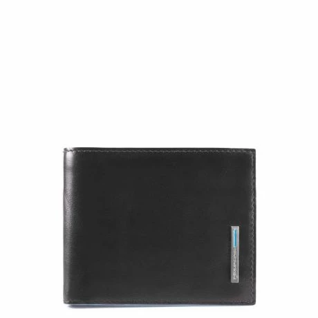 Piquadro Blue Square Men's Wallet With Coin Case Black 4 Piquadro Blue Square Men's Wallet With Coin Case Black - Afbeelding 2