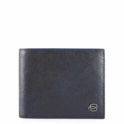 Piquadro Blue Square S Matte Men's Wallet With Coin Pocket Night Blue -NL Rugzak Verkoopwinkel pu4188b2sr blu dett1