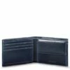 Piquadro Blue Square Men's Wallet With Flip Up/Coin Pocket Night Blue -NL Rugzak Verkoopwinkel pu4518b2r blu2 1
