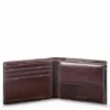 Piquadro Blue Square Men's Wallet With Flip Up/Coin Pocket Mahogany -NL Rugzak Verkoopwinkel pu4518b2r mo 1