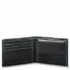 Piquadro Blue Square Men's Wallet With Flip Up/Coin Pocket Black -NL Rugzak Verkoopwinkel pu4518b2r n 1