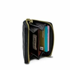 MOSZ Portemonnee Sophie Quilted Black Shiny Light Gold 10 MOSZ Portemonnee Sophie Quilted Black Shiny Light Gold -NL Rugzak Verkoopwinkel quilted black 1