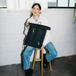 GOT BAG RollTop Lite Backpack 15" Black 18 GOT BAG RollTop Lite Backpack 15" Black -NL Rugzak Verkoopwinkel rolltop light black moods77 01