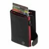 Tony Perotti Furbo Leren Pasjeshouder Met Kleingeldvak Rood / Zwart -NL Rugzak Verkoopwinkel rood zwart
