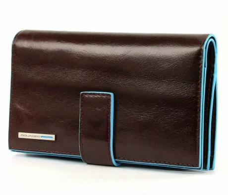 Piquadro Blue Square Women Wallet Mahogany 3 Piquadro Blue Square Women Wallet Mahogany