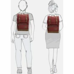 Enrico Benetti Santiago Rugtas L 17" Bordeaux Rood -NL Rugzak Verkoopwinkel santiago 17 4