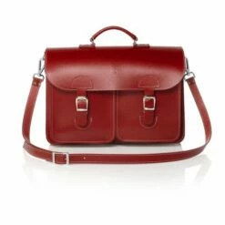 OldSchool Bags Schooltas Extra Large Klassiek Rood 10 OldSchool Bags Schooltas Extra Large Klassiek Rood -NL Rugzak Verkoopwinkel schoudertas leer oldschool bags xl rood