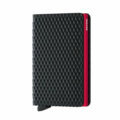 Secrid Slim Wallet Portemonnee Cubic Black / Red 3 Secrid Slim Wallet Portemonnee Cubic Black / Red