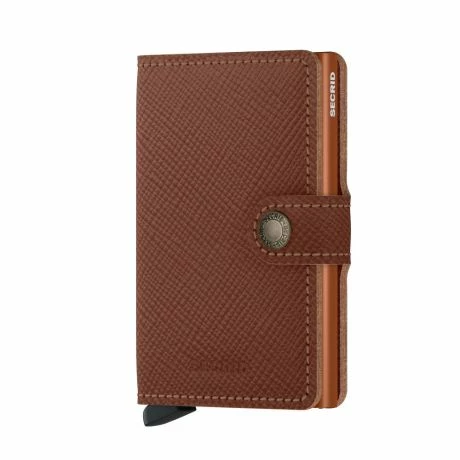 Secrid Mini Wallet Portemonnee Saffiano Caramel 3 Secrid Mini Wallet Portemonnee Saffiano Caramel
