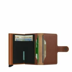 Secrid Mini Wallet Portemonnee Saffiano Caramel 11 Secrid Mini Wallet Portemonnee Saffiano Caramel -NL Rugzak Verkoopwinkel secrid miniwallet saffiano caramel open