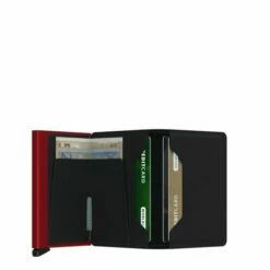 Secrid Slim Wallet Portemonnee Matte Black / Red -NL Rugzak Verkoopwinkel secrid s matte black red open