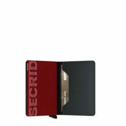 Secrid Slim Wallet Portemonnee Matte Black / Red -NL Rugzak Verkoopwinkel secrid s matte black red semi open