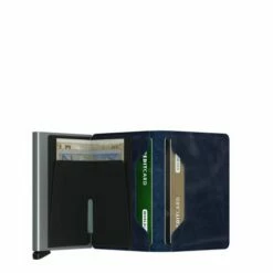 Secrid Slim Wallet Portemonnee Vintage Blue -NL Rugzak Verkoopwinkel secrid s vintage blue open