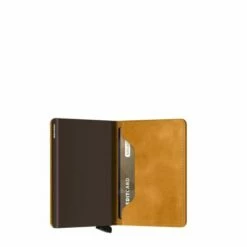 Secrid Slim Wallet Portemonnee Vintage Ochre -NL Rugzak Verkoopwinkel secrid s vintage ochre semi open