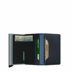 Secrid Slim Wallet Portemonnee Saffiano Navy -NL Rugzak Verkoopwinkel secrid slimwallet saffiano navy open