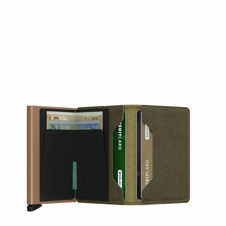 Secrid Slim Wallet Portemonnee Saffiano Olive 7 Secrid Slim Wallet Portemonnee Saffiano Olive - Afbeelding 5
