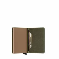 Secrid Slim Wallet Portemonnee Saffiano Olive 10 Secrid Slim Wallet Portemonnee Saffiano Olive -NL Rugzak Verkoopwinkel secrid slimwallet saffiano olive semi open