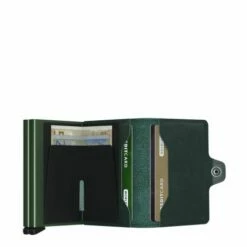 Secrid Twin Wallet Portemonnee Original Green -NL Rugzak Verkoopwinkel secrid t original green open