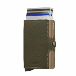 Secrid Twin Wallet Portemonnee Saffiano Olive 8 Secrid Twin Wallet Portemonnee Saffiano Olive -NL Rugzak Verkoopwinkel secrid twinwallet saffiano olive front cards