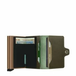 Secrid Twin Wallet Portemonnee Saffiano Olive 11 Secrid Twin Wallet Portemonnee Saffiano Olive -NL Rugzak Verkoopwinkel secrid twinwallet saffiano olive open